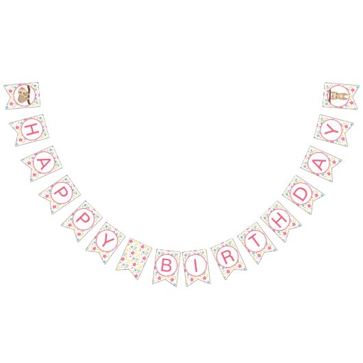 Blume Sloth Happy Bithday Party Banner (Alle)