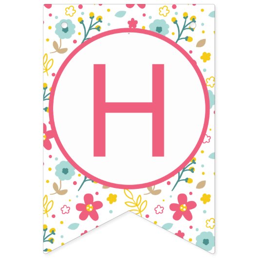 Blume Sloth Happy Bithday Party Banner (Zweite Fahne)