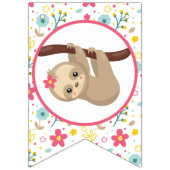 Blume Sloth Happy Bithday Party Banner (Erste Fahne)