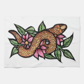 Blume Snake Geschirrtuch (Horizontal)