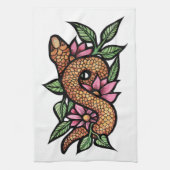 Blume Snake Geschirrtuch (Vertikal)