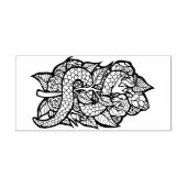 Blume Snake Gummistempel (Prägung)