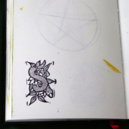 Blume Snake Gummistempel