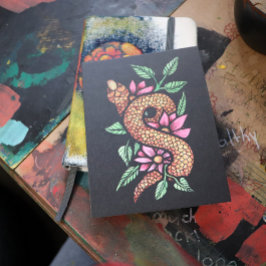 Blume Snake Postkarte