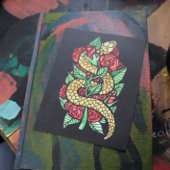 Blume Snake Postkarte