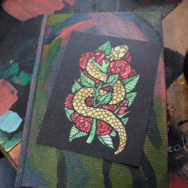 Blume Snake Postkarte