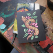 Blume Snake Postkarte