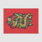 Blume Snake Seidenpapier (Vorderseite)