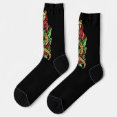 Blume Snake Socken (Linkes Detail)