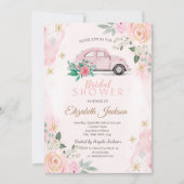 Blume Snowflakes Brautparty Einladung (Vorderseite)