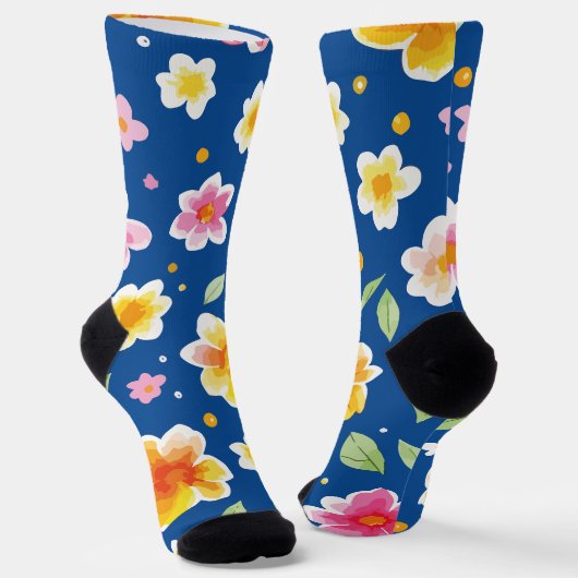 Blume Socken (Gewinkelt)