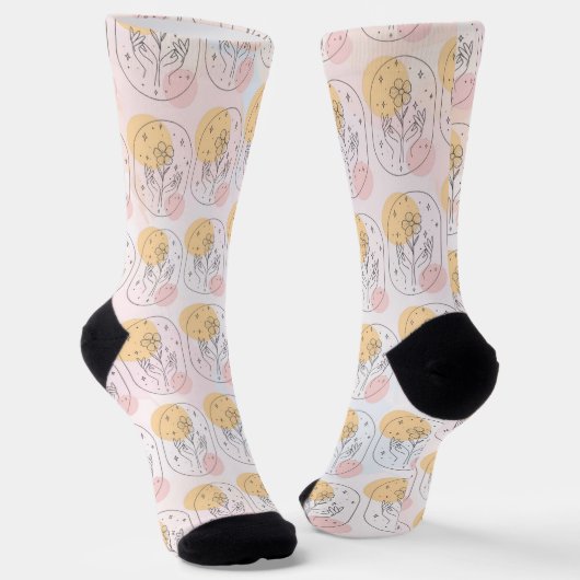 Blume Socken (Gewinkelt)
