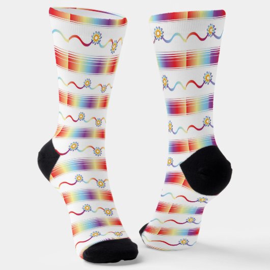Blume Socken (Gewinkelt)