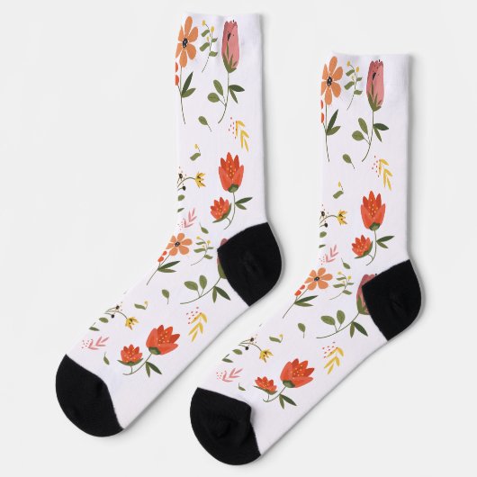 Blume Socken (Linkes Detail)