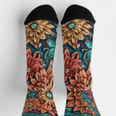 Blume Socken (Oben)