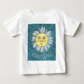Blume & Sonne - Natur Baby T-shirt (Vorderseite)