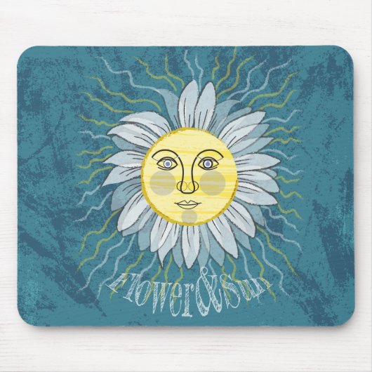 Blume & Sonne - Natur Mousepad (Vorne)