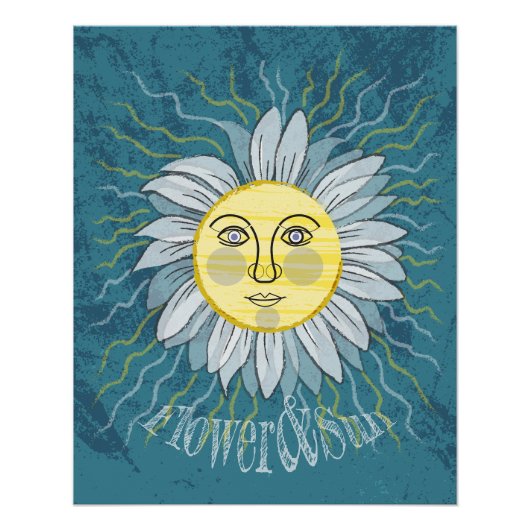 Blume & Sonne - Natur Poster (Vorderseite)