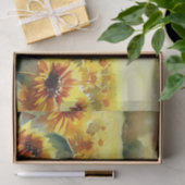 Blume-Sonnenblumen-Feld (A) Aquarell Seidenpapier (Geschenk)