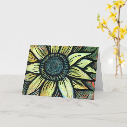 Blume Sonnenblumen Karte (Gelbe Blume)