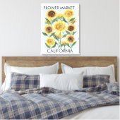 Blume Sonnenblumen Leinwanddruck (Insitu (Schlafzimmer))