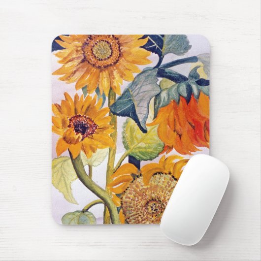 Blume Sonnenblumen Mousepad (Mit Mouse)