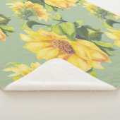 Blume Sonnenblumen Sherpadecke (3/4)