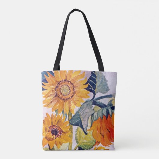 Blume Sonnenblumen Tasche (Rückseite)