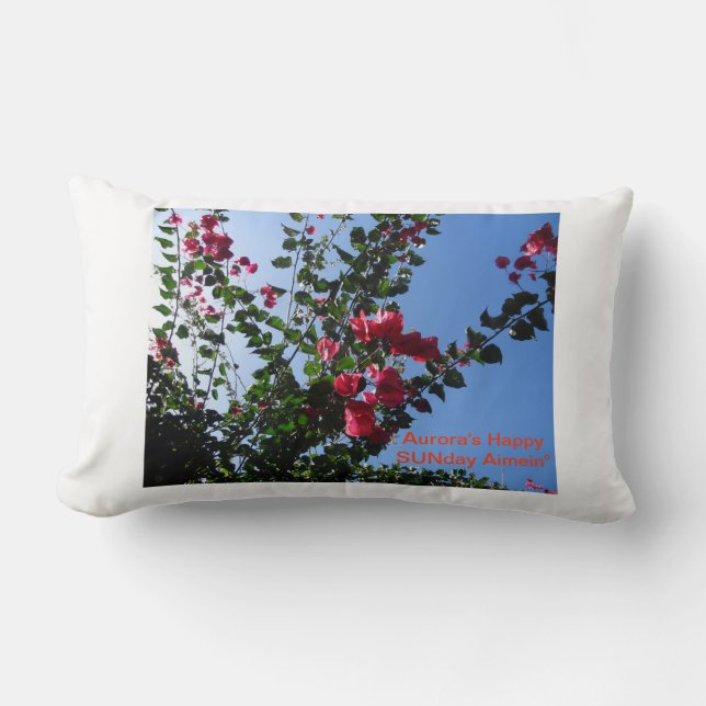 Blume-Sonntag! Lendenkissen (Vorderseite)