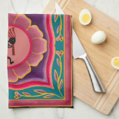 Blume Southwestern Kokopelli Geschirrtuch (Viertel Falte)