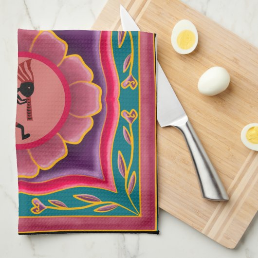 Blume Southwestern Kokopelli Geschirrtuch (Viertel Falte)