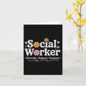 Blume Sozialarbeit Karte (Gelbe Blume)