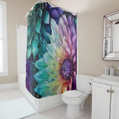 Blume Space Dahlia Duschvorhang (Beispiel)