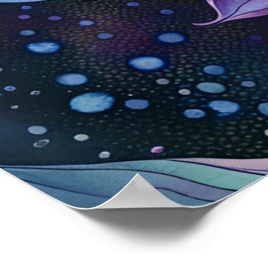 Blume Space Dahlia Poster (Ecke)