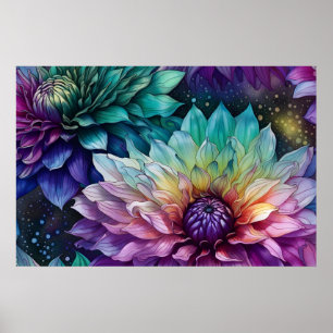Blume Space Dahlia Poster