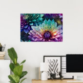 Blume Space Dahlia Poster (Heimbüro)