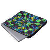 Blume Spaß in den 60er Jahren... Laptopschutzhülle (Vorne Knopf)