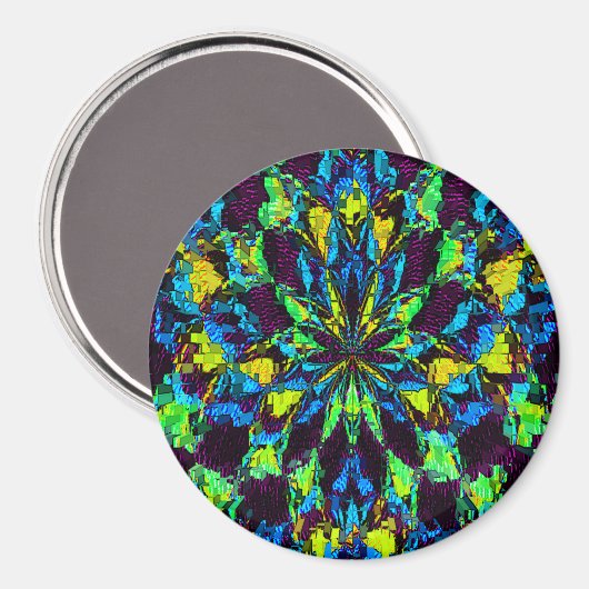 Blume Spaß in den 60er Jahren... Magnet (Vorderseite/Rückseite)