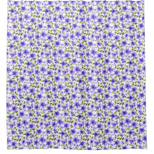 Blume Spaß Lila einzigartig Duschvorhang