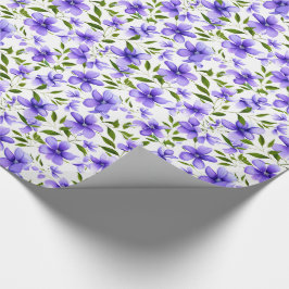 Blume Spaß Lila einzigartig Geschenkpapier