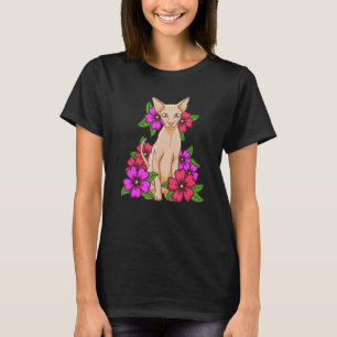 Blume Sphynx Cat Women Girls Cat Lover T-Shirt