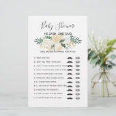 Blume-Spiel mit Baby Dusche - sagte sie (Stehend Vorderseite)