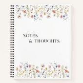 Blume Spiral Journal Notizblock (Vorderseite)