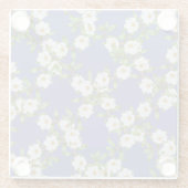 Blume Spiral Muster Design Untersetzer (Rückseite)