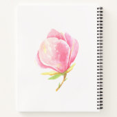 Blume Spiral Notebook Notizblock (Rückseite)