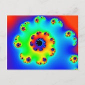 Blume Spirale 1 Postkarte (Vorderseite)