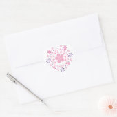 Blume Spirale: Vector Art: Heart Sticker (Umschlag)