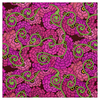 Blume Spiralen - Rosa Stoff