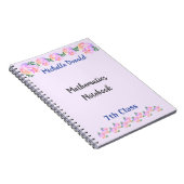 Blume-SpiralNotebook für Studierende Notizblock (Rechte Seite)