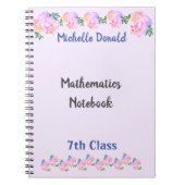 Blume-SpiralNotebook für Studierende Notizblock (Vorderseite)